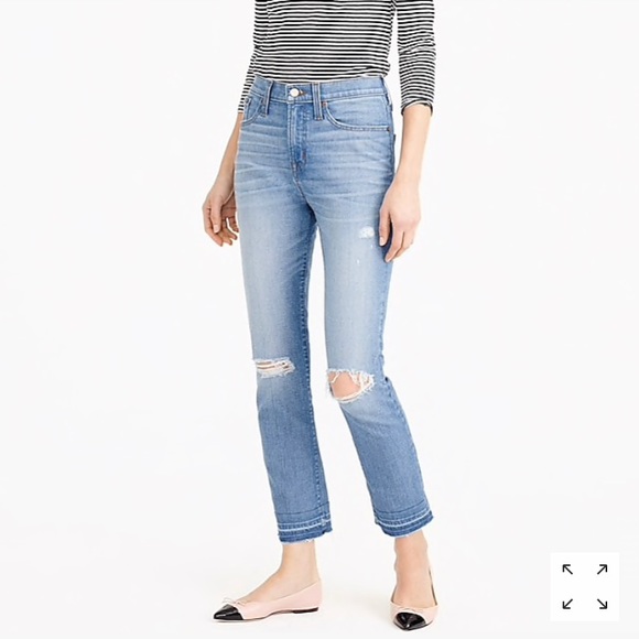 J. Crew Denim - J. Crew size 26 Straight Leg Crop High Rise Jeans